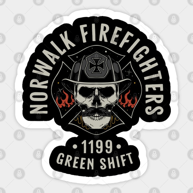 Norwalk Firefighters 1199 Sticker by Merchsides